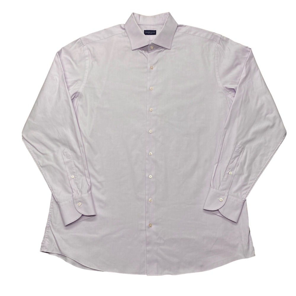 Proper‎ Cloth Dress Shirt Mens Long Sleeve Button Up Lavender Men's Size 18 XL